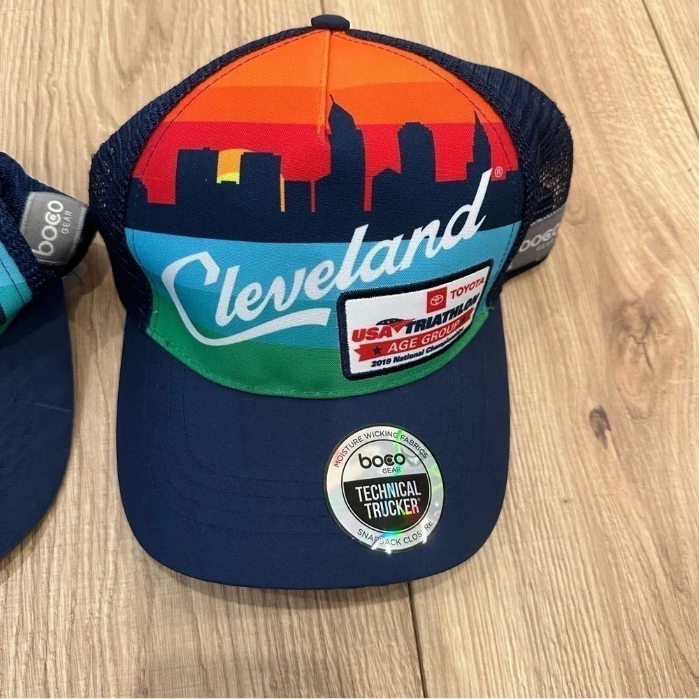 USA Triathlon National Championship Hat Set 2-Pack Performance Running Caps